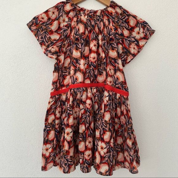 Gymboree Floral Print Short Sleeve Dress Size 5 - Picture 1 of 10
